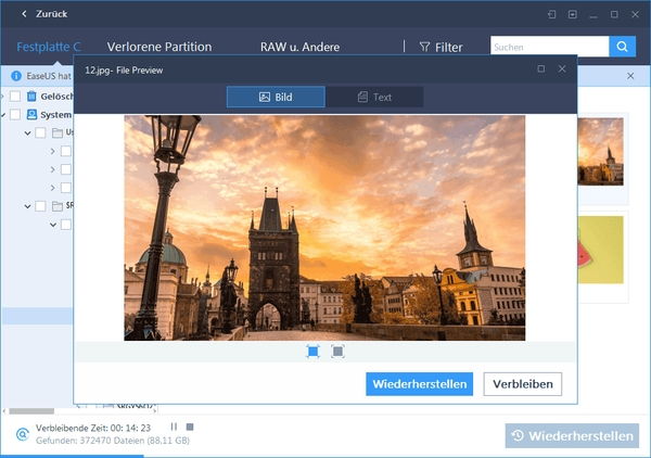 Datenrettung mit EaseUS Data Recovery Wizard