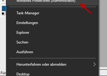 Windows PowerShell starten