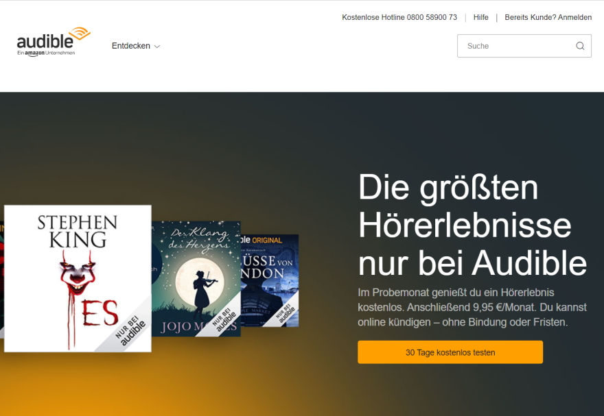 Audible: Hörbücher, Hörspiele & Podcast